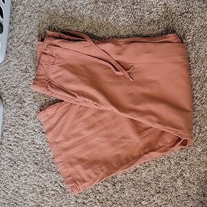 Hudson wide leg drawstring pants size 29 salmon color.  High waisted